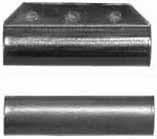 ramrod pipe, iron, forward with pin lug, round, for 3/8" rod